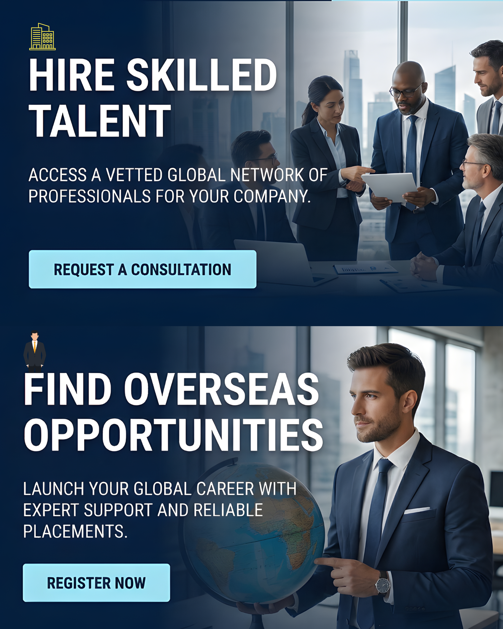 HIRE SKILLED TALENT AND FIND OVERSEAS OPPORTUNITIES BY MILLOOENTERPRISES